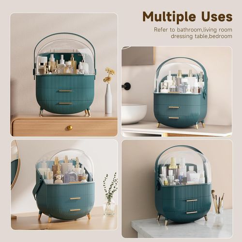 Boite De Rangement Pour Cosmétiques Vert Foncé