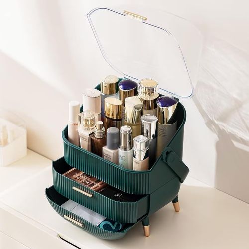 Boite De Rangement Pour Cosmétiques Vert Foncé