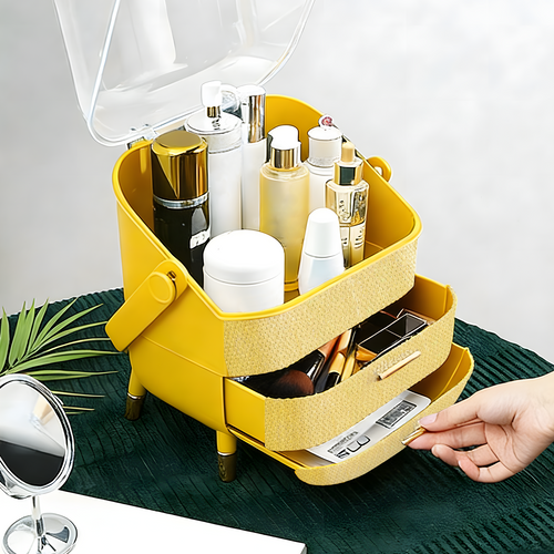 Boite De Rangement Pour Cosmétiques Doré