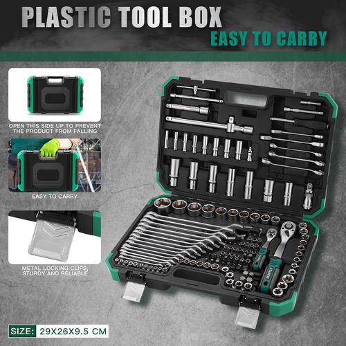 Clés à Douille Et à Cliquet, Kit D'outils - 131 Pièces