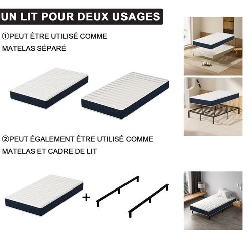 Ensemble Matelas 90x190 cm + sommier