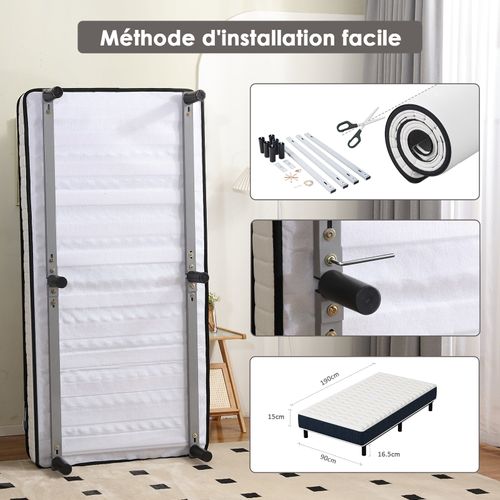 Ensemble Matelas 90x190 cm + sommier