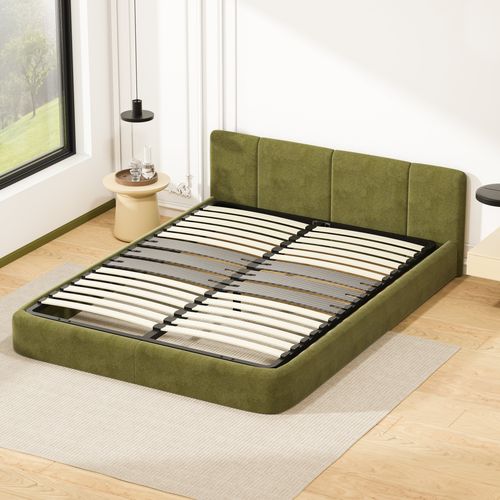 Cadre Lattes 140x190 Cm, 2x15 Lattes Peuplier Naturel