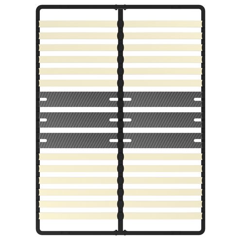 Cadre Lattes 140x190 Cm, 2x15 Lattes Peuplier Naturel