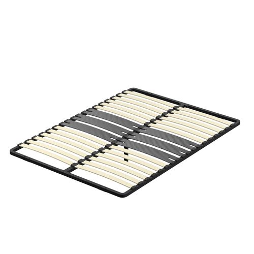 Cadre Lattes 160x200 Cm, 2x15 Lattes Peuplier Naturel