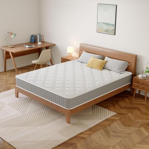 Matelas Ressorts 140x190cm De Forme En Mousse Et Ressorts, 20 Cm Épaisseur