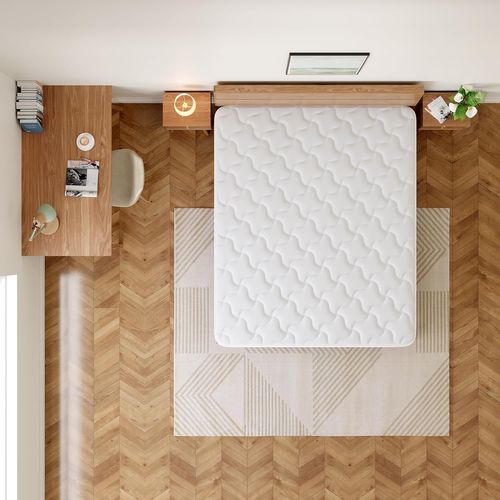 Matelas Ressorts 140x190cm De Forme En Mousse Et Ressorts, 20 Cm Épaisseur