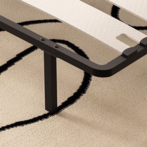 Sommier 90x190 Cm, 6 Pieds Durable, Sommier à Lattes Pour Adulte