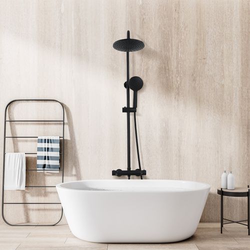 Colonne De Douche Thermostatique, Système De Douche Thermostatique 38°c, Noir