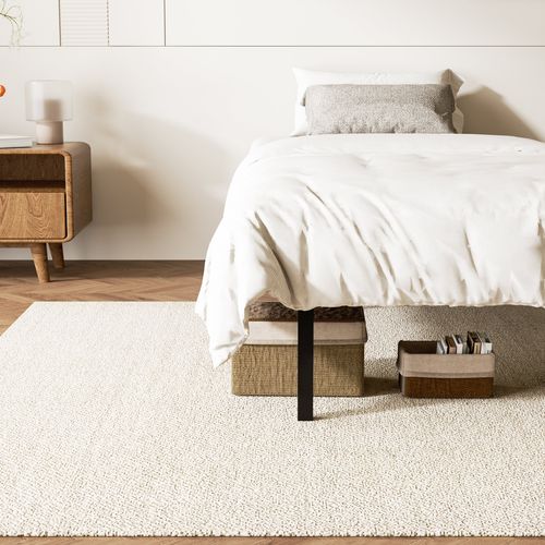 Sommier Cadre à Lattes 90x190 Cm, 14 lattes, Inclus 6 pieds