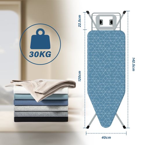 Table à Repasser 120 X 45 Cm, système Anti-fermeture, hauteur réglable