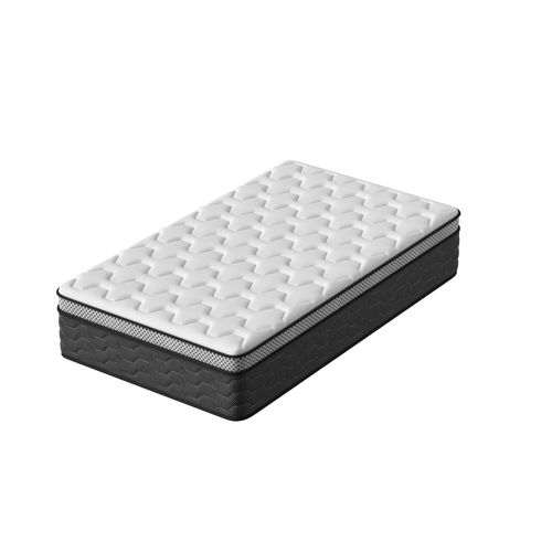 Matelas Ressorts 90x190 Cm, 30 Cm Épaisseur, Confort, 7 Zones Ergonomique