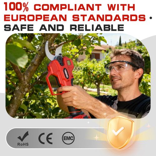 Ensemble D'outils De Jardinage 2 En 1 : Mini-scie Sans Fil De 6 Pouces + Sécateur Électrique Sans