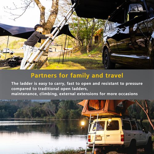 Échelle Télescopique Pliante En Aluminium De 6,2 Mètres Avec Crochet, Capacité De Charge Maximale