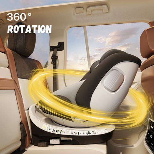 Siège Auto Pour Bébé, Adapté Aux Enfants De 0 à 36 Kg, Équipé De Connecteurs Isofix Et Conforme À