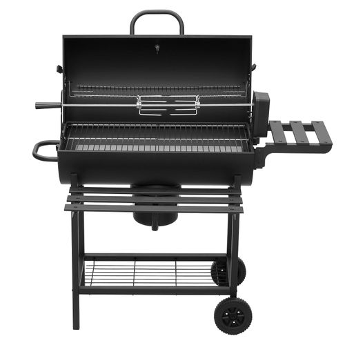 Grand Camion Barbecue, Charbon De Bois, Équipé D'une Rôtissoire Et D'un Tablier