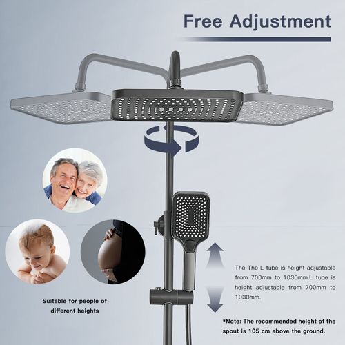 Colonne De Douche Avec Éclairage D'ambiance, Écran LED