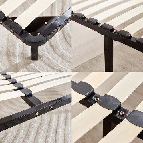 Ensemble Matelas Mousse 160x200 cm Epaisseur 20 cm + cadre à lattes