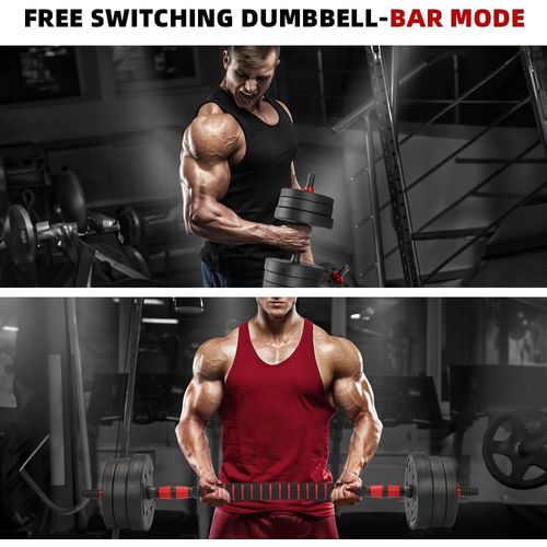 Ensemble D'haltères Et De Barres Réglables De 20 Kg, Unisexe