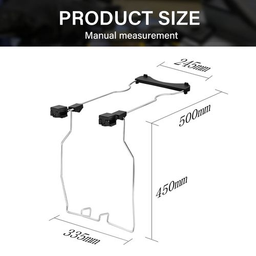 Échelle Télescopique Pliante De 5 Mètres Avec Stabilisateurs, Structure En Aluminium, Barres