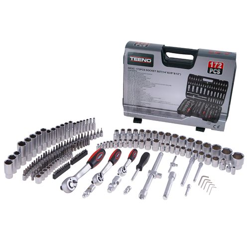 Boîte à Outils Avec Douilles Et Forets, 172 Pièces