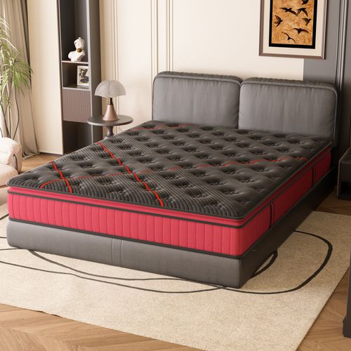 Matelas Ressorts 140x200 Cm De Forme En Mousse Et Ressorts, 30 Cm Épaisseur
