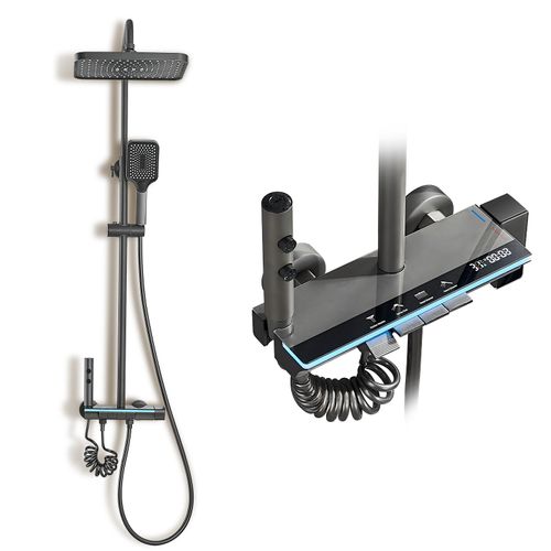 Colonne De Douche Avec Éclairage D'ambiance, Écran LED, Réglage De La Température De L'eau