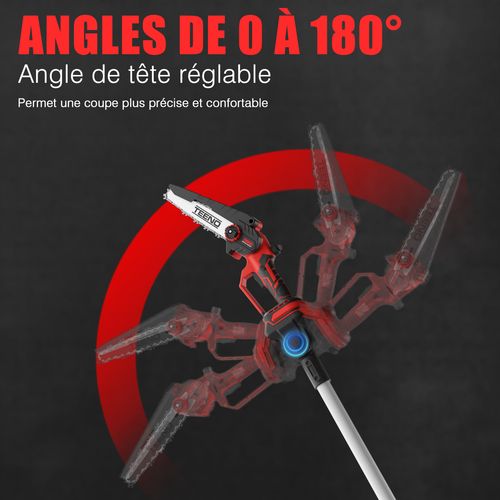 Tronçonneuse Électrique, Sécateur Électrique 2 En 1, Tronçonneuse Sans Balais