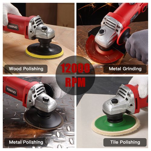Meuleuse D'angle 1000 Watt, 12000 Rpm (disque De 125 Mm) Pour Couper Et Poncer, Polir, Le Métal, Le