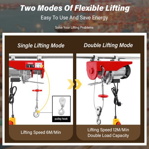 Treuil Electrique Et Bras De Support De Palan Électrique,chevre De Levage 220v 1200w