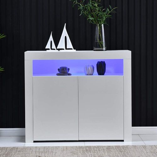Buffet LED 2 Portes Colors Blanc