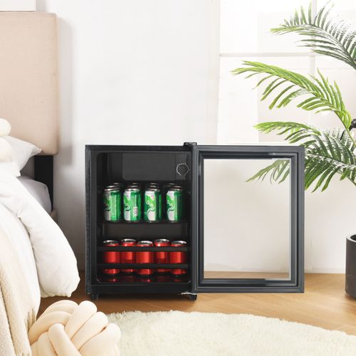 Mini Réfrigérateur 128l, Congélateur 8l + Réfrigération 120l, Noir