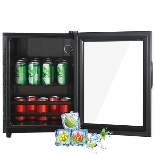 Mini Réfrigérateur 128l, Congélateur 8l + Réfrigération 120l, Noir