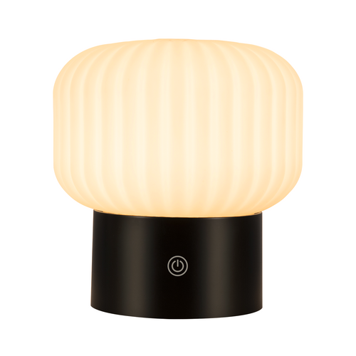 Lampe De Table Sans Fil Lampe De Chevet LED Avec 3 Températures Tactile à Intensité Variable Noir