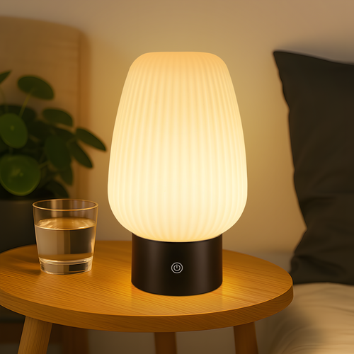 Lampe De Table Tactile Lampe De Chevet Blanche Ip44 Avec 3 Températures Pour Chambre Et Cuisine