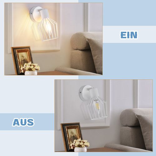 Spot Salon Vintage 1 Lumière E14 Spot Blanc Pour Chambre