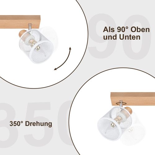 Spot Salon 3 1 Lumières Spot Rotatif à 350° E14 Chambre à Coucher