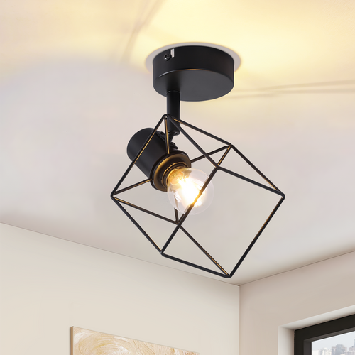 Spot De Plafond 1 Lumière E14 Lampe De Plafond Métal Salon