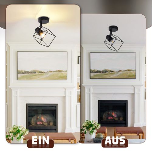 Spot De Plafond 1 Lumière E14 Lampe De Plafond Métal Salon