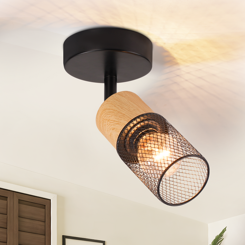 Spot De Plafond Orientable 1 Lumière E14 Vintage Pour Salon