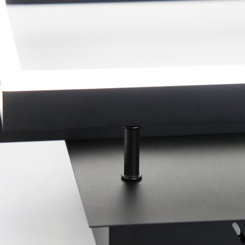 Plafonnier LED Noir Plafonnier Moderne 50w Dimmable Avec Télécommande