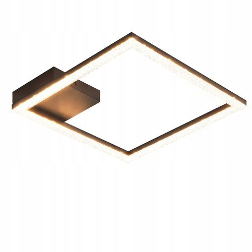 Plafonnier LED 24w Noir Plafonnier Salon Moderne Blanc Chaud Pour Salon