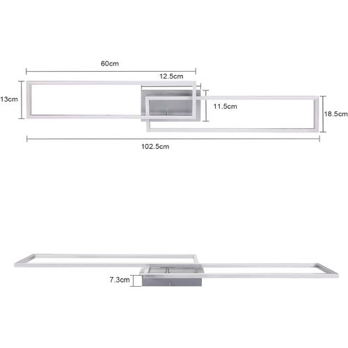 Plafonnier LED Plafonnier Moderne Dimmable Pour Salon Et Chambre