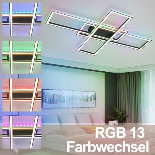 Plafonnier LED Dimmable Avec Télécommande 50w Chambre à Coucher
