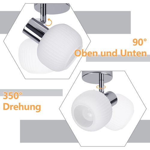 Spot Vintage E14 1 Flamme En Verre Pour Chambre à Coucher