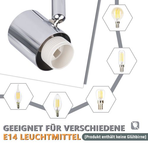 Spot Vintage E14 1 Flamme En Verre Pour Chambre à Coucher