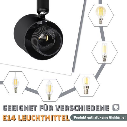 Spot Vintage E14 à 1 Flamme Spot De Plafond Élégant Pour Chambre à Coucher