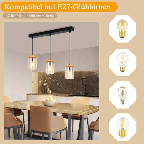 Suspension 3 Luminaire E27 Suspension En Métal Suspension Chambre Hôtel