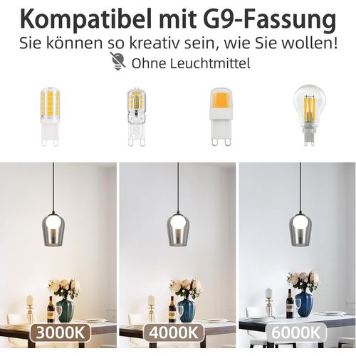 Suspension Vintage Fumée Grise Suspension G9 Réglable En Hauteur Suspendre Pour Salon