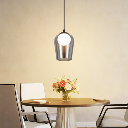 Suspension Vintage Fumée Grise Suspension G9 Réglable En Hauteur Suspendre Pour Salon